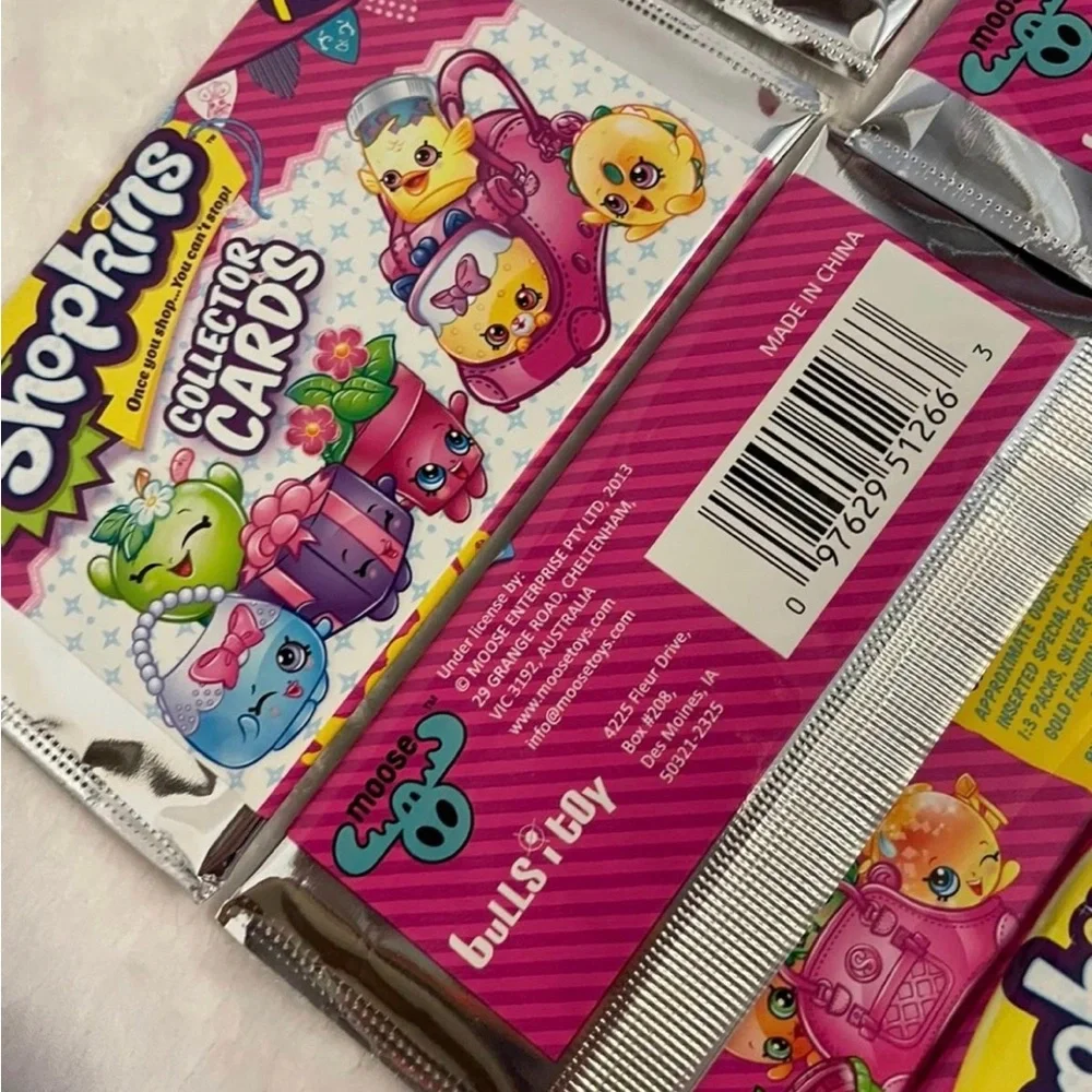 Shopkins Collector Cards with Fashion Tags 10 packs of Collector Cards